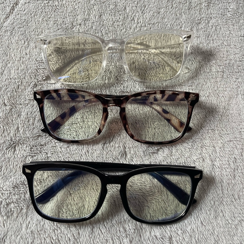 Women’s set of 3 blue light Glasses